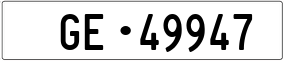 Truck License Plate